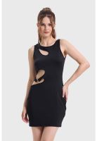 Vestido Mujer Cut Out Negro