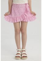 Falda Niña Short Full Print Rosado