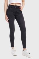 Jeans Mujer Skinny Kim Lavado Negro
