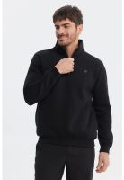 Polerón Hombre Slim Half Zipper Negro