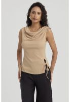 Polera Mujer Con Dobles Abertura Camel