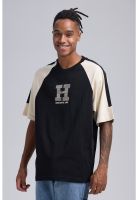 Polera Hombre Manga Contra Tono Negro - ll