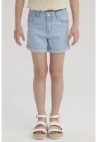 Short Niña Básico Denim Celeste