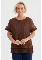 Polera Mujer Malla Café- ll