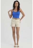 Peto Mujer Pabilo Básico Liso Azulino