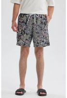 Short De Baño Hombre Full Rapport Blanco / Negro