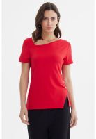 Polera Mujer Asimétrico Rojo - ll