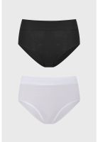 Calzón Mujer Bipack Tiro Alto Algodón Blanco - ll