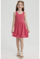 Vestido Niña Rib Fucsia- ll
