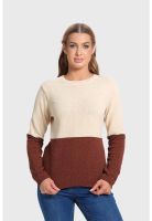 Sweater Mujer Chenille Café - ll
