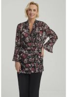 Polera Mujer Con Tapado Negro / Blanco