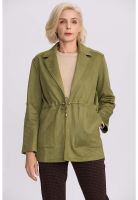 Chaqueta Mujer Recogido Verde Militar