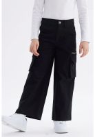 Pantalón Niña Cargo Con Cierre Negro