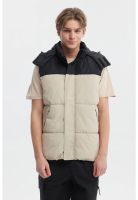 Parka Hombre Puffa Bicolor Beige