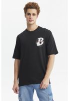 Polera Hombre Oversize Print Negro - ll