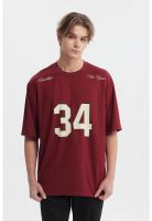 Polera Hombre Slim Cuello Redondo Burdeo