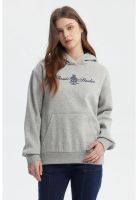 Polerón Mujer Canguro Gris Melange