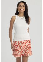 Polera Mujer Rib Grueso Crudo