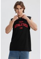 Polera Hombre Print Posicional Negro / Rojo - ll