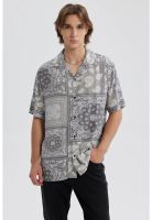 Camisa Hombre Full Rapport Banda Gris