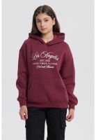 Polerón Niña Cuello Camisero Burdeo