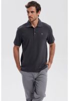 Polera Hombre Piqué Básica Lisa Marengo - ll