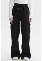 Pantalón Buzo Mujer Cargo Negro - lll