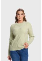 Sweater Mujer Textura Verde