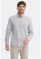 Camisa Hombre Slim Gris Claro