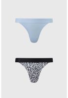 Calzón Mujer Colaless Estampado Negro