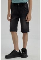 Bermuda Niño Básico Denim Negro