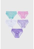 Calzón Niña Pack 5 Full Rapport Lila