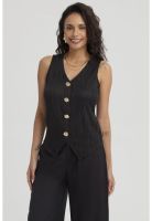 Polera Mujer Textura Aplicación Negro