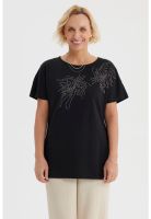 Polera Mujer Cuello Bote Negro- ll