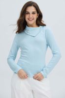 Sweater Mujer Casual Celeste Claro