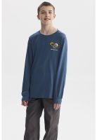 Polera Niño Puño Y Print Azul Petroleo