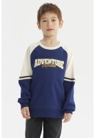 Polerón Niño Slim Azul Oscuro