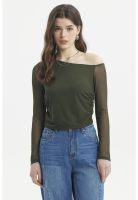 Polera Mujer Asimétrica Verde