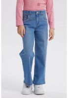 Jeans Niña Calce Recto Azul