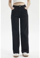 Jeans Mujer Calce Recto Negro - Vll
