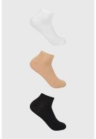 Calceta Deportiva Mujer Tripack Negro - Xl