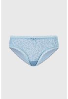 Calzón Mujer Bikini Detalle Encaje Azul Claro