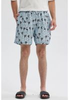 Short De Baño Hombre Tropical Celeste