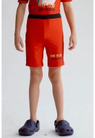 Short De Baño Niño Básico Rojo