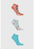 Calceta Deportiva Mujer Tripack Azul