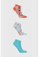 Calceta Deportiva Mujer Tripack Azul