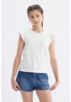 Polera Niña Rib Crudo