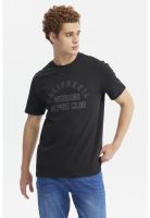 Polera Hombre Regular Print A Tono Negro