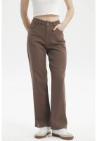 Jeans Mujer Calce Recto Color Chocolate