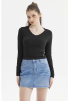 Polera Mujer Lisa Negro - Vll